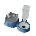 thumbnail image 4 of Cuencos para comida y agua para mascotas Juego de cuencos para comida y bebida desmontables para gatos azul, 4 of 8