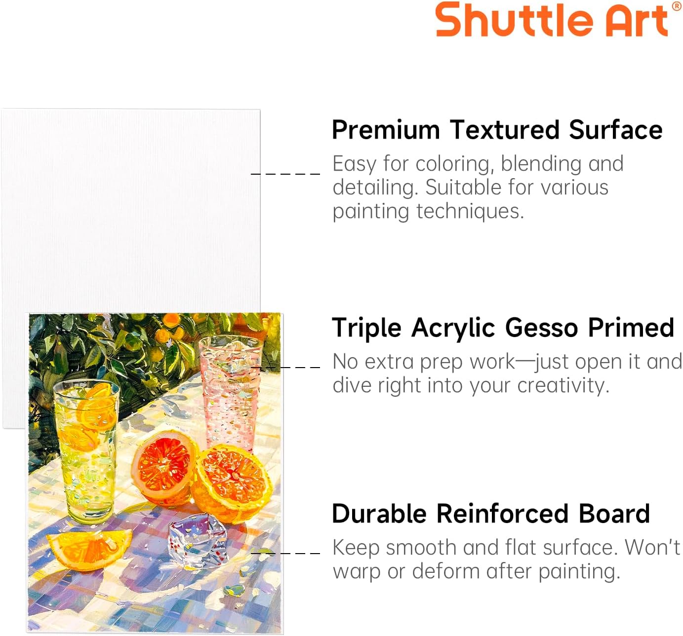 Shuttle Art Canvas Panels, 36 Pack, 5x7 & 8x10 Inches photo 4