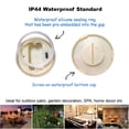 thumbnail image 3 of 3PCS 4" 5" 6" Waterproof LED Flameless Timer Candles, 1000 Hours Long Battery Life/Flickering Battery Operated Electric Outdoor LE, 3 of 7