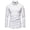 White, variant on Yuhangmm Men's Western Denim Shirt with Embroidered and Asymmetrical Long Sleeve Design Red XXL