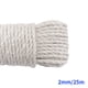 thumbnail image 1 of Bewildely Herramienta para hacer rollos de cuerda de cáñamo de Color, cuerda de algodón 100 , hilo colorido, cordón de macramé, hilo hecho Decoración del hogar Blanco 2 mm x 25 m, 1 of 5