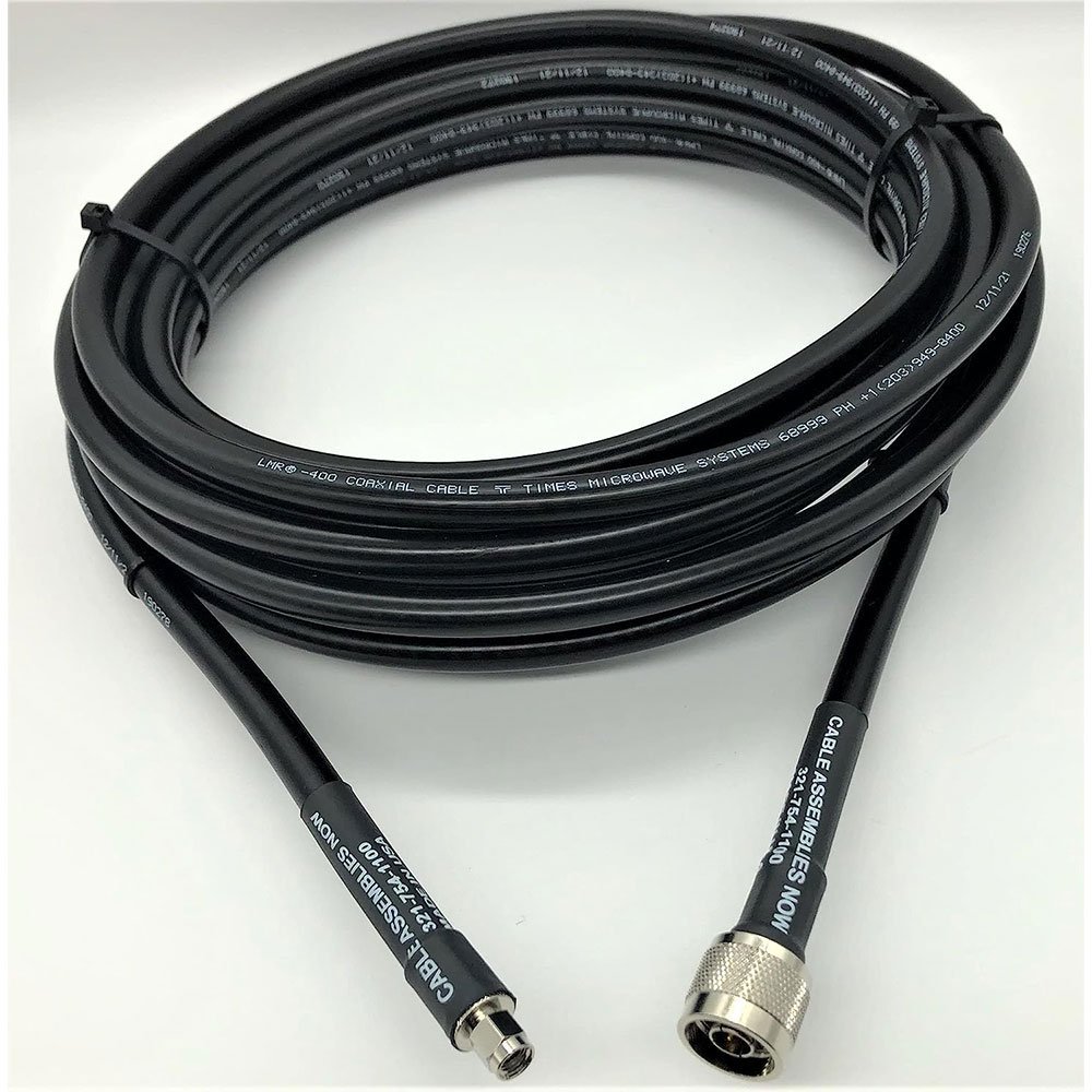LMR-400 Times Microwave Coax Extension 30 Feet N Male to RPSMA Male Cable for Bobcat Miner/Helium HNT Hotspot