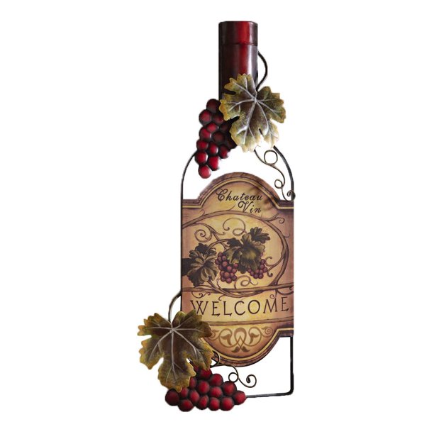 Vineyard Wine Bottle Kitchen Wall Art