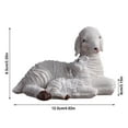 thumbnail image 3 of Figuras De Ovejas Figuras De Resina De Corderos Blancos Realistas Y Bonitos Decoración Jardín Patio Exterior, 3 of 7