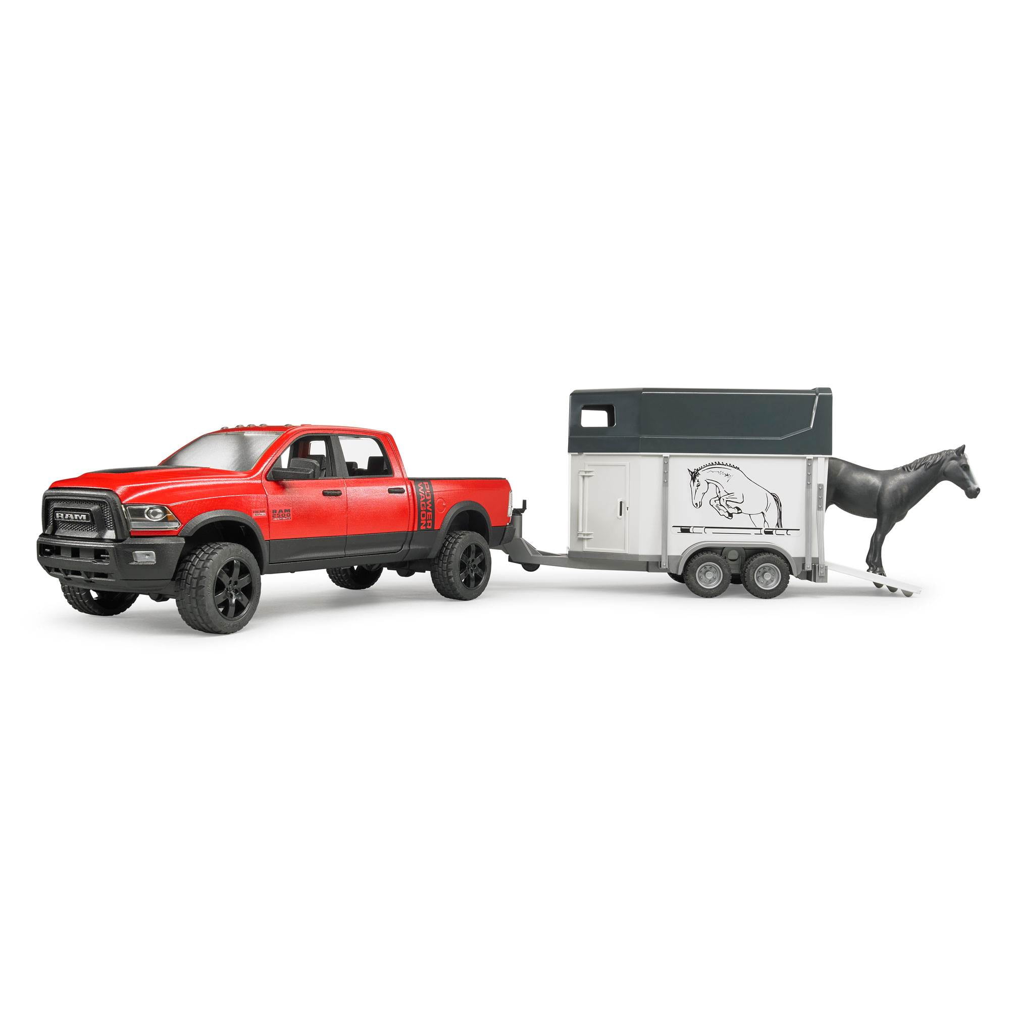toy truck with horse trailer