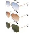 thumbnail image 1 of Paquete de 3 gafas de sol de lectura bifocales tipo aviador UV400 de SOPHILY, 1 of 6