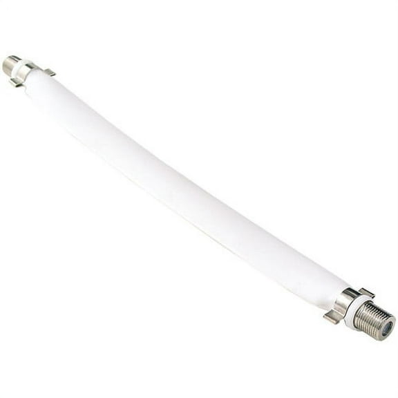 Axis Flat F-to-F Coaxial Jumper, 8", White