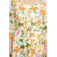 thumbnail image 7 of Maison Tara Scoop Neck Back Zipper Sleeveless Floral Midi Dress with Matching Chiffon Jacket, 7 of 7