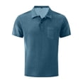 thumbnail image 2 of Men's Breeze Polo Shirts Beer Belly Wearbreeze Collared Textured Shirt Stretchy Quick Dry Casual Golf Short Sleeve T-Shirt, 2 of 6