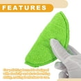 thumbnail image 6 of 4 Pcs 12.5cm Universal Microfiber Polishing Buffing Pad Auto Woolen Buffing Waxing Pad Car Polisher Buffer Drill Attachment Grass Green, 6 of 7