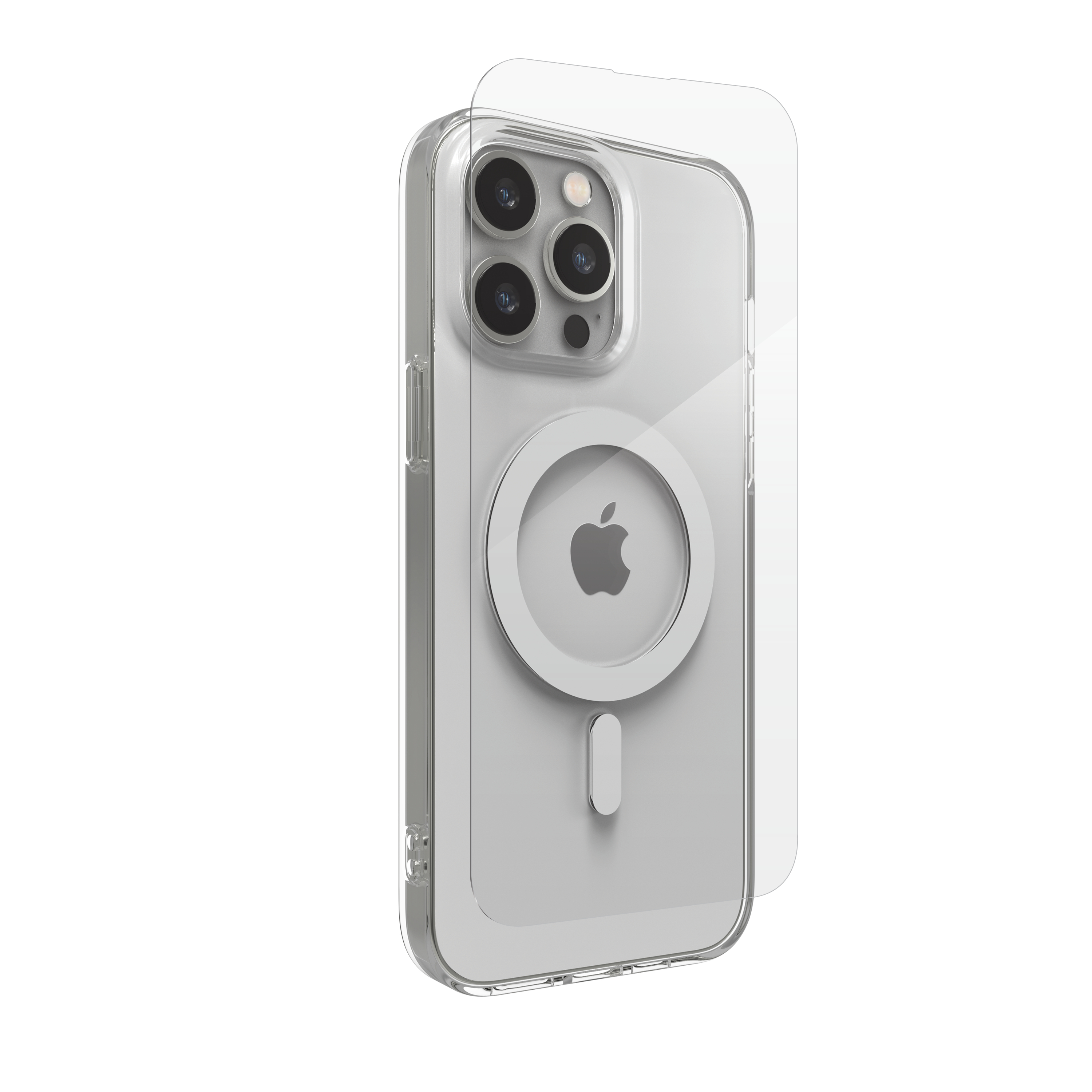 ZAGG-Max Protection Case + Screen Protector 360 Protection Bundle for Apple iPhone 14 Pro Max Clear