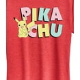 thumbnail image 3 of Pokémon - Pikachu Pastel Name  - Women's Short Sleeve Graphic T-Shirt, 3 of 5