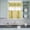 Yellow, variant on 3 Piece Kitchen Curtains and Valances Set Yellow Lemon Stripes Cafe Curtains 24 Inch Length Summer Spring Fruit Flowers Leaves Valance & Tier Curtain for Living Room Bedroom Window 54"x18" 27"x24"*2