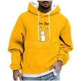 thumbnail image 5 of JUSLIO Mens Hoodies Hooded Graphic Sweatshirts Everyday Long Sleeve Pullover Drawstring Sweatshirts, 5 of 5