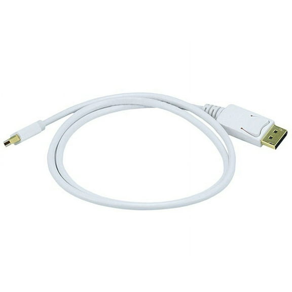 Monoprice Video Cable - 3 Feet - White | Gold Plated 32AWG Mini DisplayPort to DisplayPort Cable