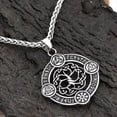 thumbnail image 3 of Vintage Men s Celtic Tree of Life Viking Rune Amulet Hollow Necklace Pendant Creative Personality Odin Triangle Luxury Fashion, 3 of 4