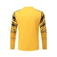 thumbnail image 3 of Haitryli Kids Boys Soccer Jersey Lightweight Long Sleeve Goalkeeper Jersey Football Goalie Training Shirts Orange XS/160, 3 of 4