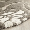 thumbnail image 3 of Safavieh Florida Shag Collection SG464-7913 Smoke and Beige Round Area Rug (5' Diameter), 3 of 3