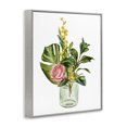 thumbnail image 2 of Stupell Industries French Country Pink Rose Yellow Botanical Bouquet Glass Jar Watercolor Gray Framed Giclee Art, 16 x 20, by Melissa Wang, 2 of 7