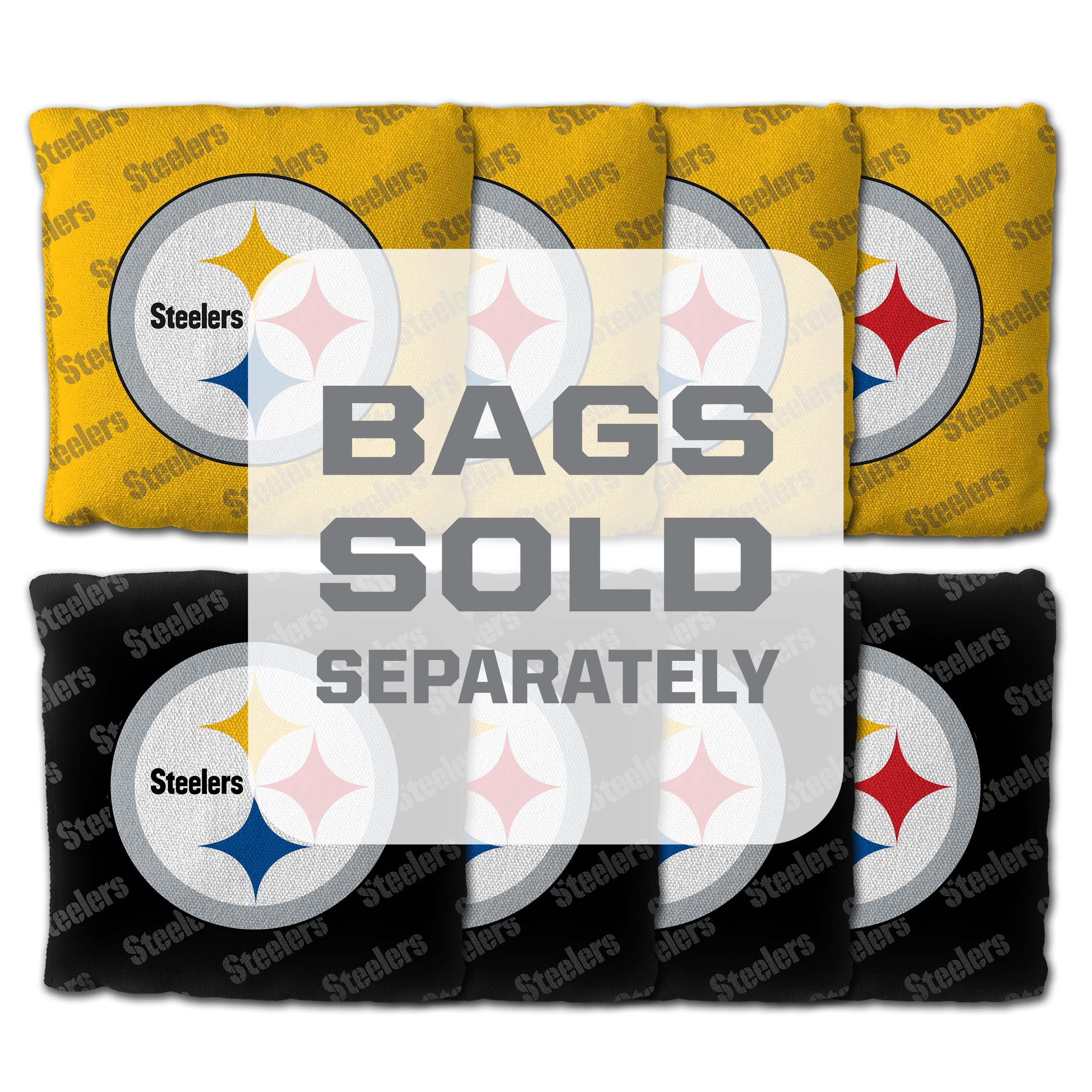YouTheFan NFL Pittsburgh Steelers 2' x 3' Cornhole Game No Bags