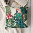 thumbnail image 3 of Pieces Soft Pillowcases King Cockatoo Parrot Banana Leaves Decorative Bed Pillow Sham Rectangle Cushion Cover for Sofa Couch Zipper Closure, 3 of 5