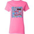 thumbnail image 3 of Inktastic 100 Days of School Stars in Blue Women's T-Shirt, 3 of 5