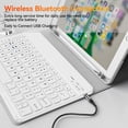 thumbnail image 3 of Funda con Teclado KVTVOU para iPad 9ª/8ª/7ª Generación (10.2 Pulgadas, 2021/2020/2019), Teclado Inalámbrico Bluetooth Magnético Desmontable, Funda Folio con Soporte y Porta Lápiz, Gris, 3 of 9