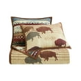 thumbnail image 5 of Paseo Road Home on the Range 2 Piece Buffalo Bison Aztec Reversible Cotton Quilt Set, Western Bedding, Twin, 5 of 9