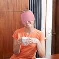 thumbnail image 3 of Muyoka Cubierta para cabeza de hielo Sombrero para paquete de hielo Sombrero para aliviar el dolor de cabeza C贸modo gorro para migra帽a M谩scara para migra帽a port谩til Envoltura para cabeza de hielo reu, 3 of 6