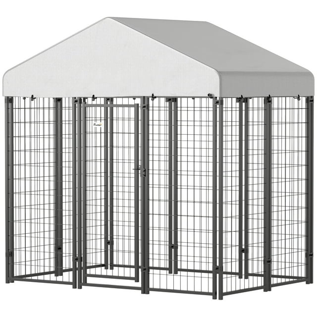CoSoTower Enclos Extérieur pour Chien avec Housse Imperméable et Résistante aux UV, 6 x 4 x 6 Pi