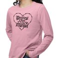 thumbnail image 2 of Prettiest Girl in the Morgue Long Sleeve Shirt Unisex Large Pink, 2 of 5