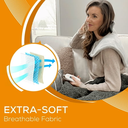 Beurer - Portable Shoulder Heating Pad - Gray