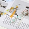 thumbnail image 3 of Baohd 5pcs/set Handmade Transparent Floral Dried Flower Page Marker Different Styles Bookmarks For Women, 3 of 6