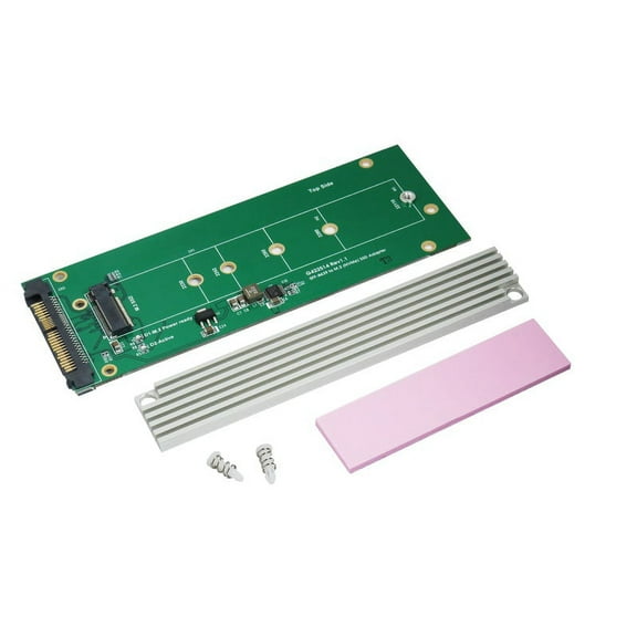 U.2 SFF-8639 to M.2 M Keyed NVME SSD Adapter with Heat Sink