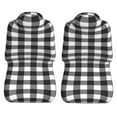 thumbnail image 5 of Fotbe Black White Plaid Pattern Automotive Seat Covers for Cars Trucks and SUVs – Car Seat Covers for Front Seats,Protective Seat Covers,Vehicle Seat Covers, Set of 2, 5 of 9