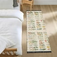 thumbnail image 3 of Yayeee Runner Rug for Bedroom 2'x6' Machine Washable Hallway Non Slip Mat, Beige Wildflowers, 3 of 8