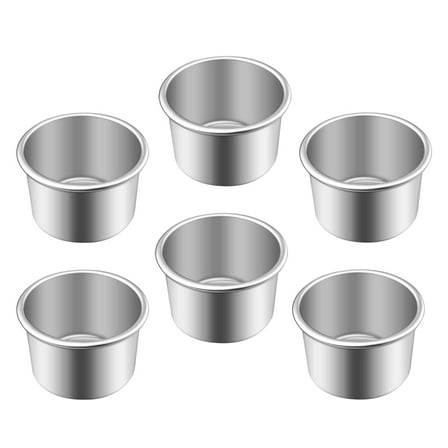 Luxshiny 6Pcs Removable Bottom Cake Baking Pans For Use In Bakery