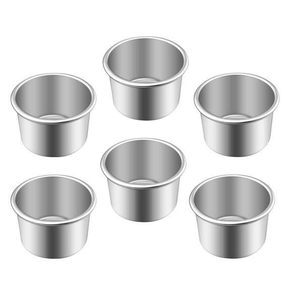 Luxshiny 6Pcs Removable Bottom Cake Baking Pans For Use In Bakery