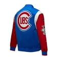 thumbnail image 3 of Men's Mitchell & Ness Royal/Red Chicago Cubs Cooperstown Collection Team Origins Satin Full-Snap Jacket, 3 of 7