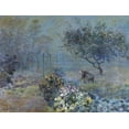 thumbnail image 2 of Sisley, Alfred 14x12 Black Ornate Wood Framed with Double Matting Museum Art Print Titled - Foggy Morning Voisins, 2 of 4
