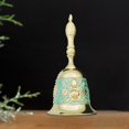 thumbnail image 6 of Almencla Christmas Resturant Service Bell, Dining Table Bell, Handheld Ringing Bell, Decorative Hand Bell Retro Call Bell Decor Green Golden, 6 of 8