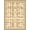 Brown Cream Tan, Pattern 4, variant on ODIKA 2'x3' Washable Accent Rug Boho Striped Textured Blocks Rustic Country Decorative for Bedroom, Nursery, RV, Pet Friendly, Bedside Mat