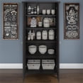 thumbnail image 3 of Pemberly Row Kitchen Pantry Cabinet with Doors in Vintage Black, 3 of 7