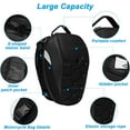 thumbnail image 2 of Helmet Bag, Waterproof Motorcycle Tail Bag Backpack with Waterproof Cover, Extra Cargo Net (Black), 2 of 8