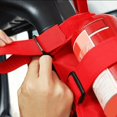thumbnail image 2 of HLONK [Ajustement Réglable] Support de Fixation pour Extincteur de Voiture - Rouge Matériau Durable Sangles et Boucles Sécurisées pour Véhicules Wrangler Accessoires de Sécurité Routière Améliorés, 2 of 6