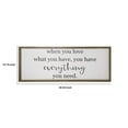 thumbnail image 5 of Benzara Wall Art with You Have Everything Typography, Brown and White, 5 of 5