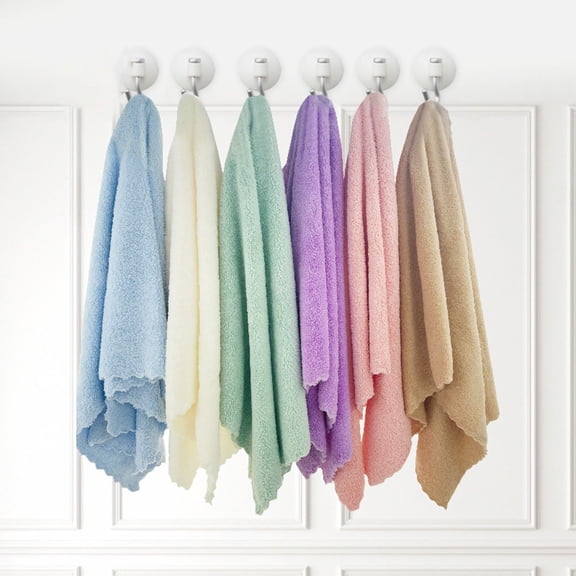 Multicolor Microfiber Towels for Face Bathroom Spa and Gym Use Soft Quick-Drying 13x29 Inch Hand Towel Set