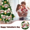 TANGNADE Personalized Oval Ornaments Heart-shaped Souvenir Tree Ornaments For Valentine's Day