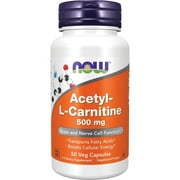 NOW Foods Acetyl L-Carnitine 500 mg 50 Veg Caps