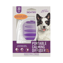SENTRY Portable Calming Pheromone Diffuser Pack for Dogs, Helps Reduce Stress, Base with 6 oz Pod